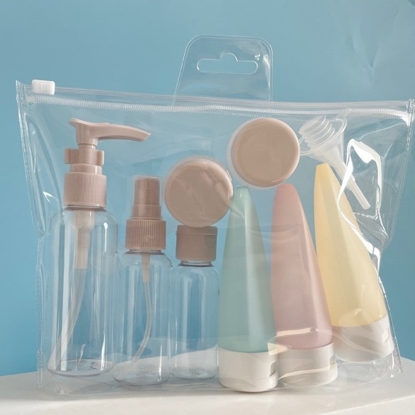 Kit de Envases para Viaje: 8 Frascos con Estuche - Kit Envases Para Viaje 8 Frascos Estuche