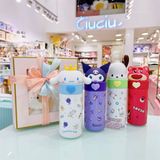  Bình giữ nhiệt Sanrio đầu silicon 350ml 