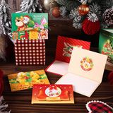  Thiệp Giáng Sinh chữ nhật mặt nổi màu sắc 