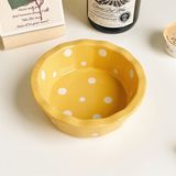  Bát dẹt chấm bi 14,5cm 