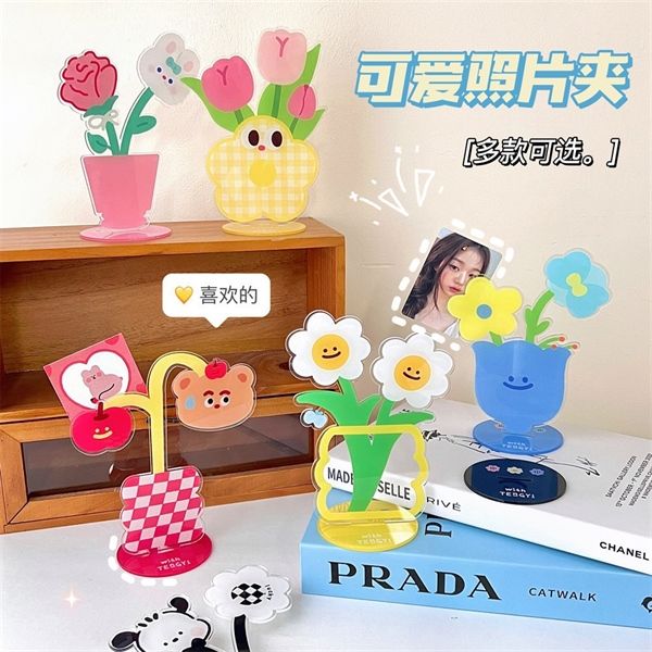  Kẹp ảnh mica dễ thương để bàn 