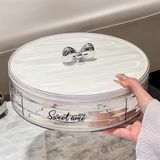  Khay mứt Sweet Time nơ bạc 