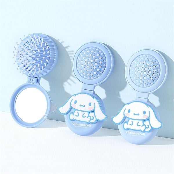  Lược gương tròn Cinnamoroll 2in1 