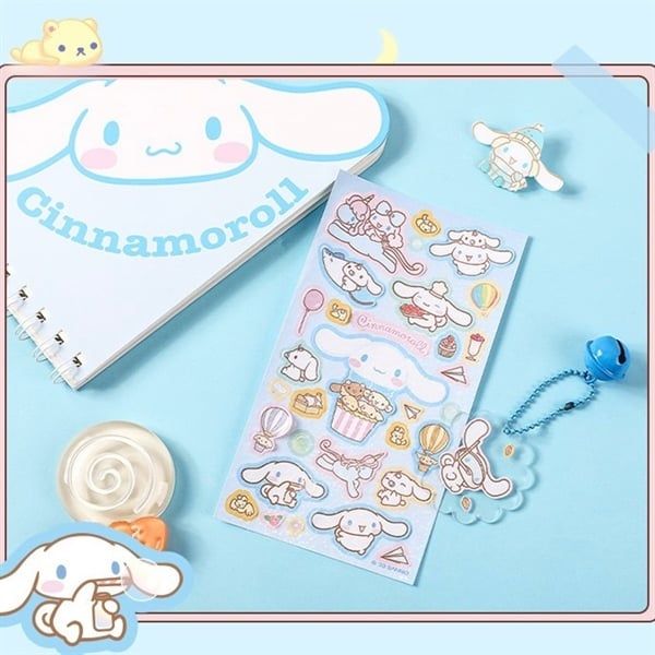  Sticker Sanrio ánh nhũ 