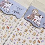  Sticker dán móng Tomoni gấu Teddy 