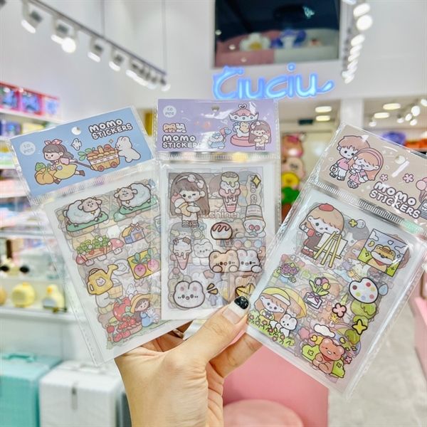  Sticker Momo 10 tấm chống nước 
