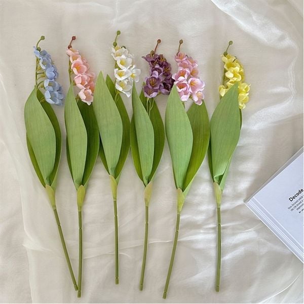  Cành hoa huệ thung lũng lụa 