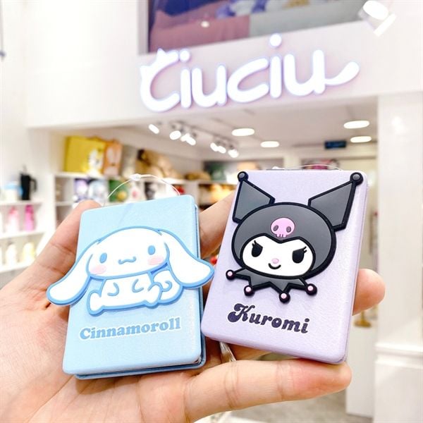  Gương gập chữ nhật Sanrio nổi 