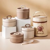  Set 2 hộp cơm Yummy + túi giữ nhiệt + thìa dĩa 