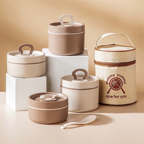  Set 2 hộp cơm Yummy + túi giữ nhiệt + thìa dĩa 