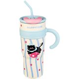  Cốc giữ nhiệt big size mèo đen 1200ml 