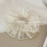  Scrunchies caro mix ren trắng 