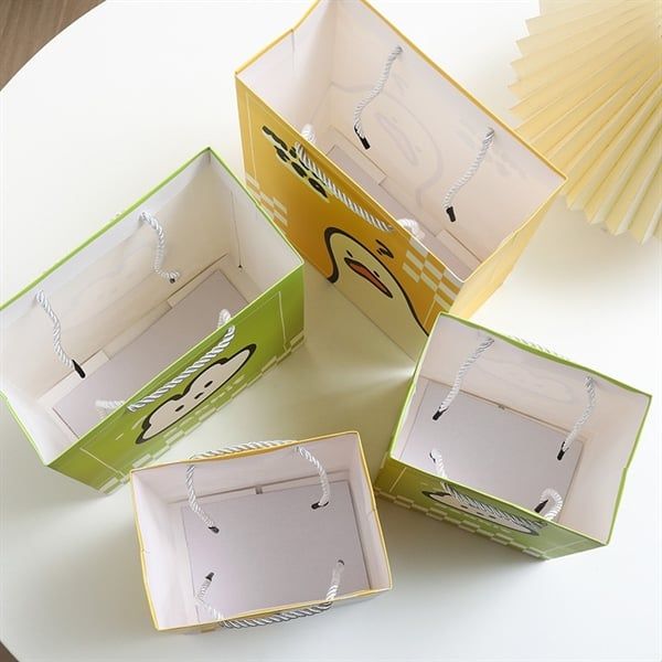  Túi quà vịt thỏ hoạ caro 