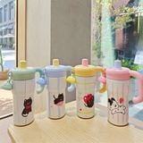  Cốc giữ nhiệt mèo móc khoá 600ml 
