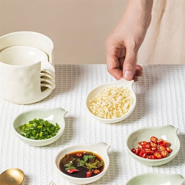  Khay gia vị có miệng rót 