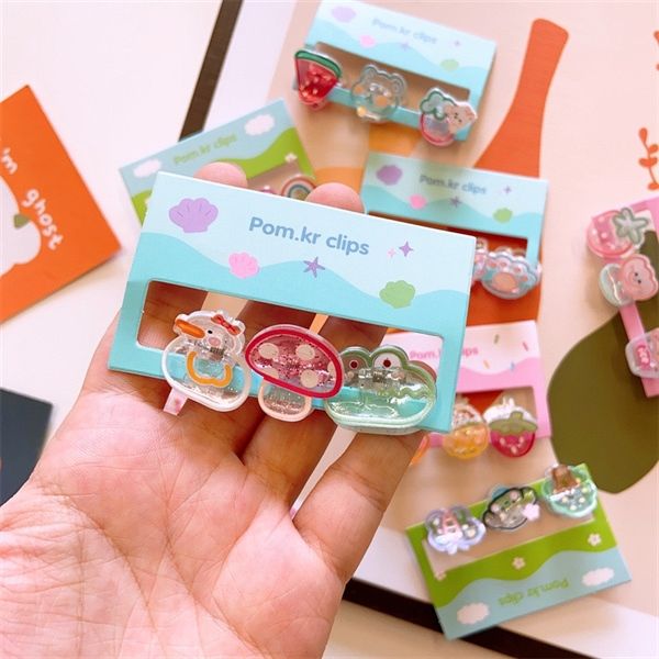  Set 3 kẹp càng cua mini dễ thương pastel 