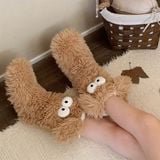  Tất boot thú lông xù 