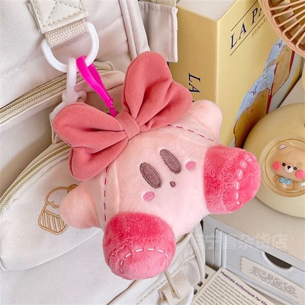  Móc khoá Kirby bông nơ hồng 