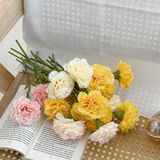  Hoa Cẩm Chướng lụa 1 cành 
