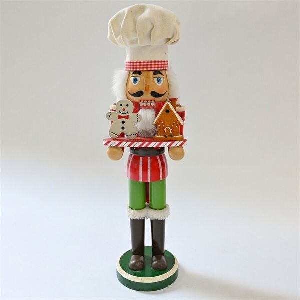  Người gỗ decor Giáng Sinh 38cm - Bánh gừng/nhà tuyết 