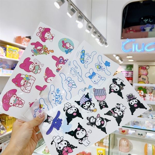  Sticker Sanrio bóng 