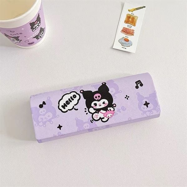  Hộp kính+lau kính Kuromi Hello 