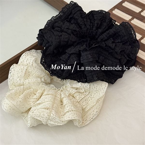  Scrunchies viền ren nhiều lớp 