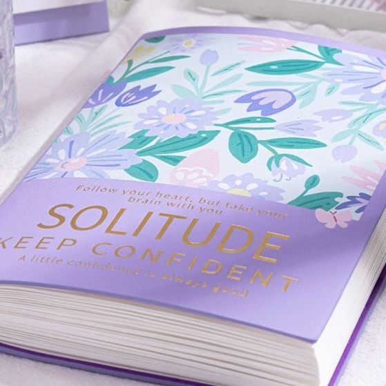  Sổ bìa da hoa vintage 130 trang 