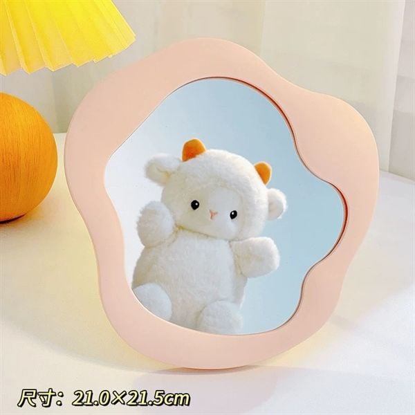  Gương để bàn viền sóng 21cm 