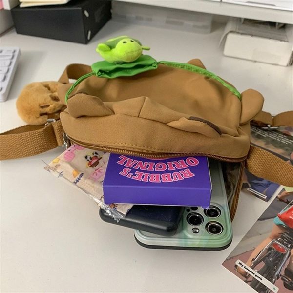  Túi Capybara túi rùa + móc khoá bông 