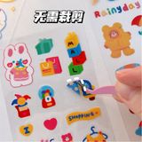  Set Sticker 10 tờ cún trắng 