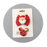  Set kẹp tóc Giáng Sinh tone đỏ 