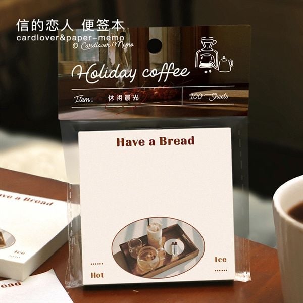  Giấy note Holiday Coffee 100 tờ 