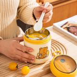  Cốc đựng canh Gấu trà sữa 530ml 