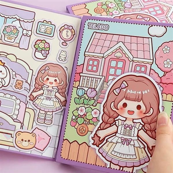  Sticker nổi nam châm 3 background bé Telado 
