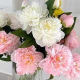  Hoa Mẫu Đơn lụa 2 hoa + 1 nụ 