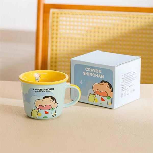  Cốc Shinchan viền màu 340ml 