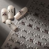  Sticker dán móng mắt mèo nổi 