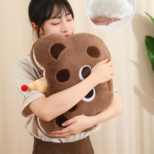  Gối kèm chăn bánh quy socola 40cm 