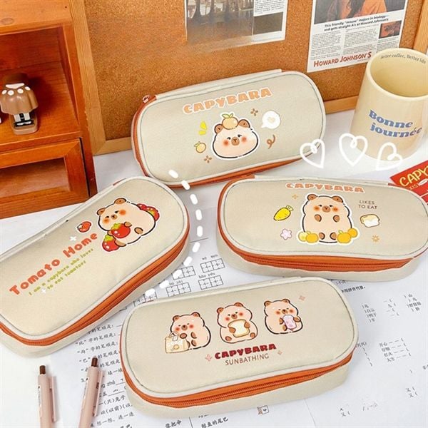  Hộp bút vải Capybara 