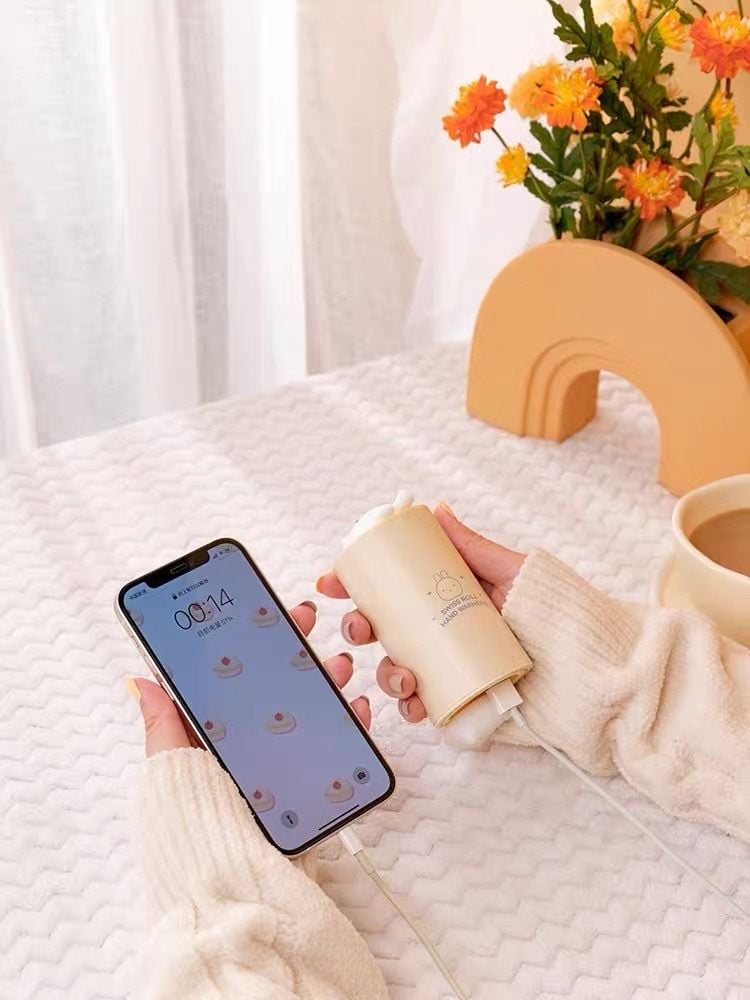  Đá sưởi kiêm sạc dự phòng bánh cuộn 10.000mAh 