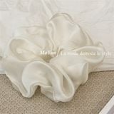  Scrunchies trơn bóng ánh nhũ 