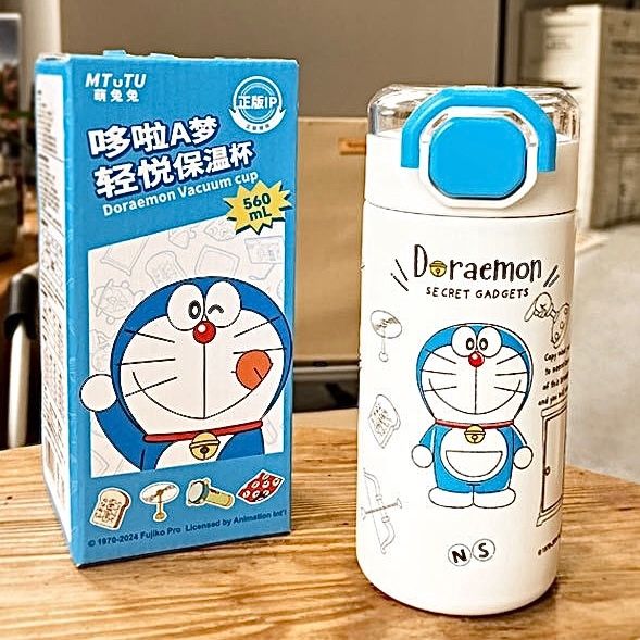  Bình giữ nhiệt Doraemon ống hút 560ml 