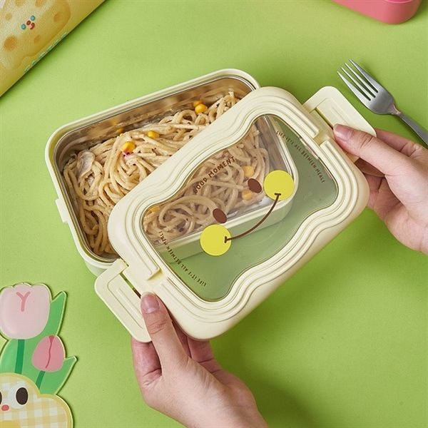  Hộp cơm mặt cười viền sóng 
