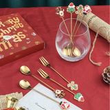  Set hộp quà 4 thìa dĩa Giáng Sinh mix 