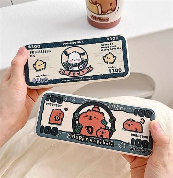  Hộp kính+lau kính Capybara đô la 