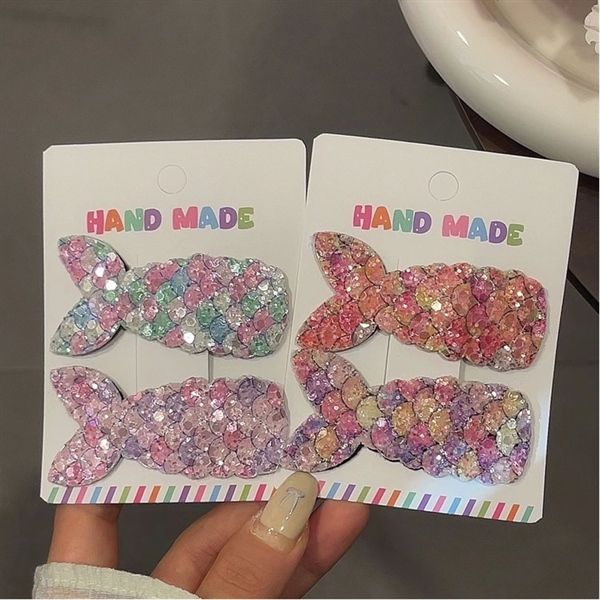  Set 2 kẹp cá sequin lấp lánh 