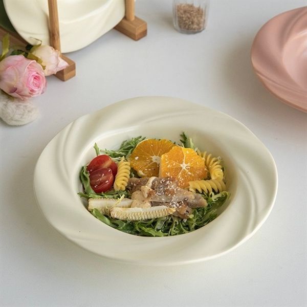  Đĩa tròn viền sóng xoáy 20,5cm 