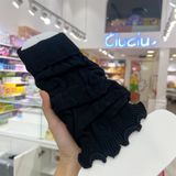  Tất ống đồng không bàn mix gân gập mép 