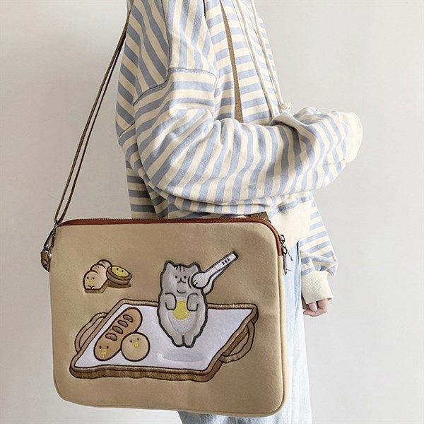  Túi laptop mèo trứng ốp 